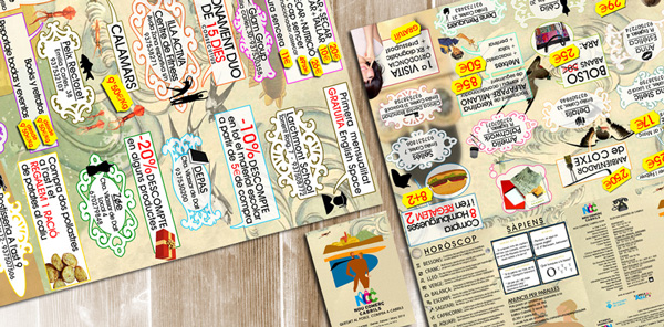Disseny del Magazine Desplegable d'ofertes del Nou Comerç Cabrils
